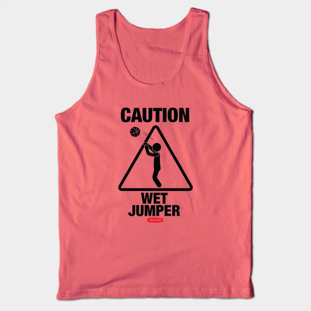 Caution Wet Jumper Tank Top by TABRON PUBLISHING